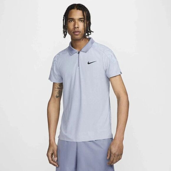 Nike Court Slam Advantage ADV Tennis Polo Jersey Mens Medium Blue FD5244 440 - Picture 3 of 14